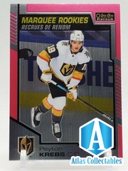 2020-21 OPC Platinum Peyton Krebs Marquee Rookie Matte Pink #163 RC Vegas